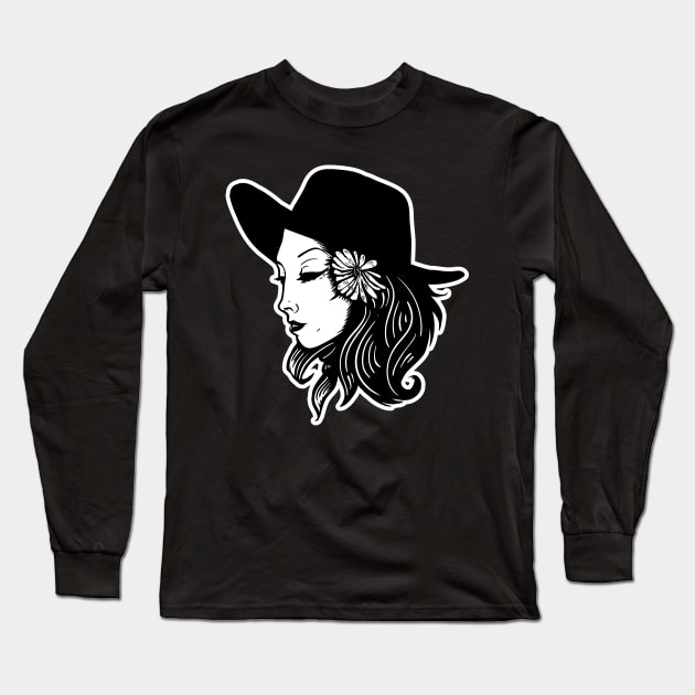 Flowers in her hair Long Sleeve T-Shirt by TheeGamma